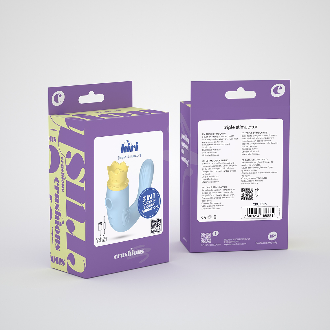 ESTIMULADOR TRIPLO HIRI CRUSHIOUS AZUL 11
