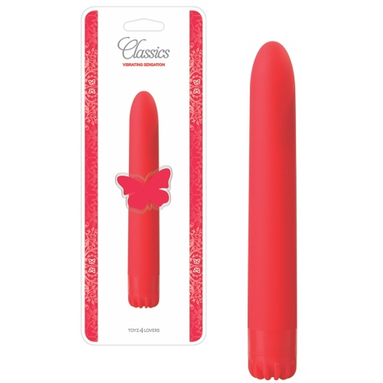 VIBRADOR CLASSICS VERMELHO MÉDIO 2