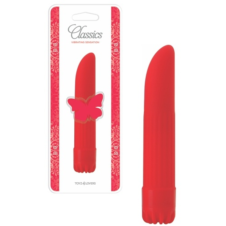 VIBRADOR CLASSICS VERMELHO PEQUENO 2