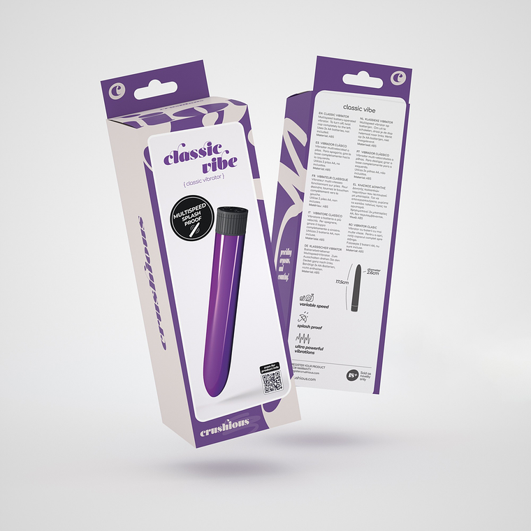 VIBRADOR CLASSIC VIBE CRUSHIOUS ROXO 5