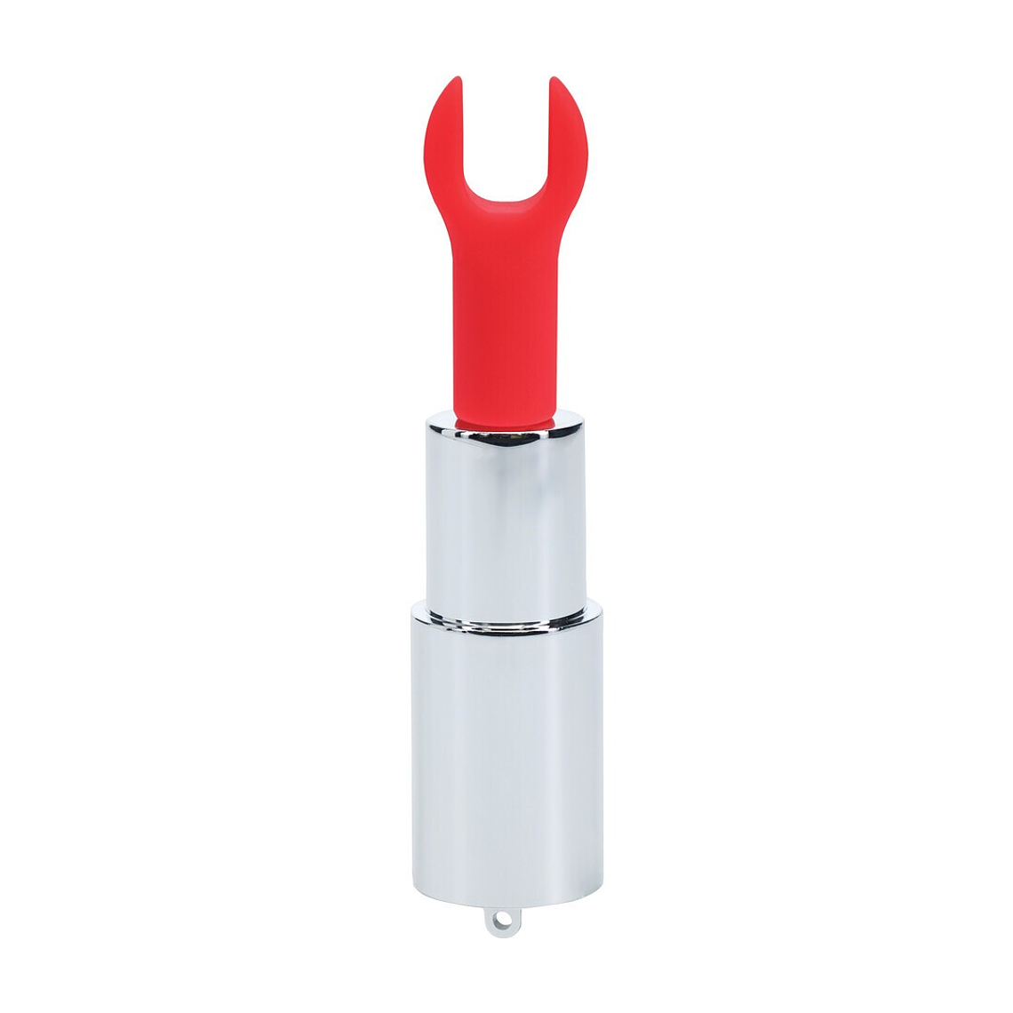 VIBRADOR COM 4 ACESSÓRIOS ANGEL LIPSTICK CLEAR LOVELINE 4