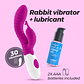 VIBRADOR COM ESTIMULADOR DE CLITÓRIS GUMMIE ROXO E LUBRIFICANTE À BASE DE ÁGUA INCLUÍDO CRUSHIOUS - Miniatura 1