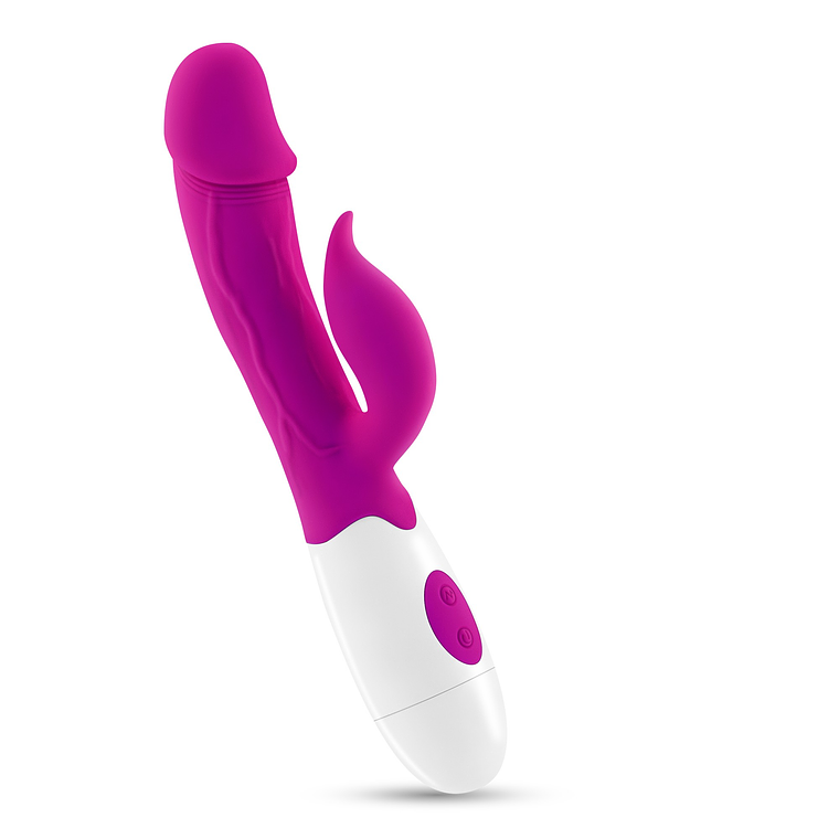 VIBRADOR COM ESTIMULADOR DE CLITÓRIS MOCHI ROXO E LUBRIFICANTE À BASE DE ÁGUA INCLUÍDO CRUSHIOUS 2