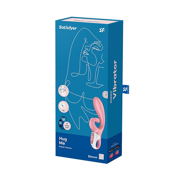 VIBRADOR HUG ME COM APP SATISFYER ROSA 2