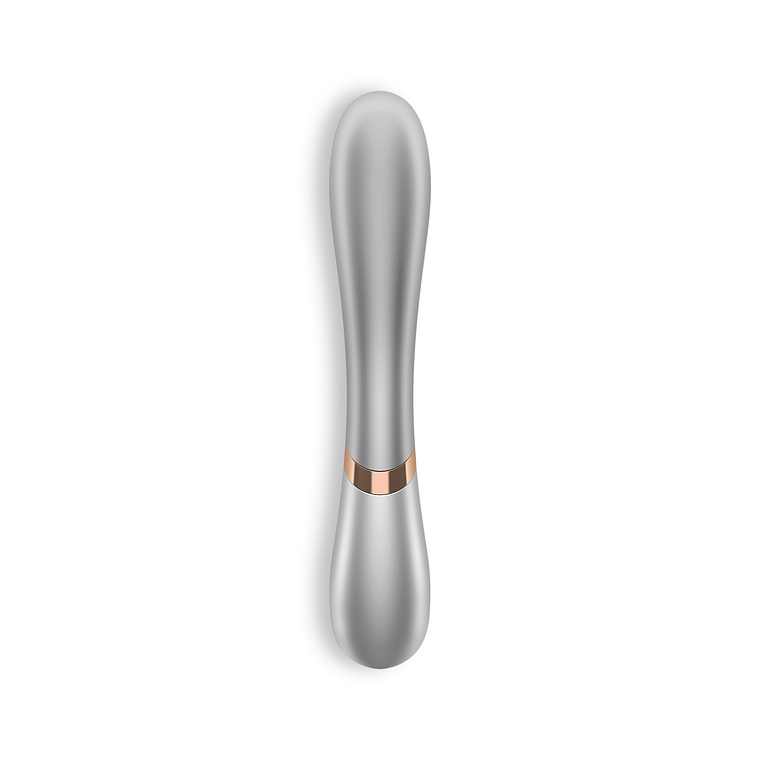 VIBRADOR HOT LOVER COM APP SATISFYER CINZA - CHAMPANHE 4