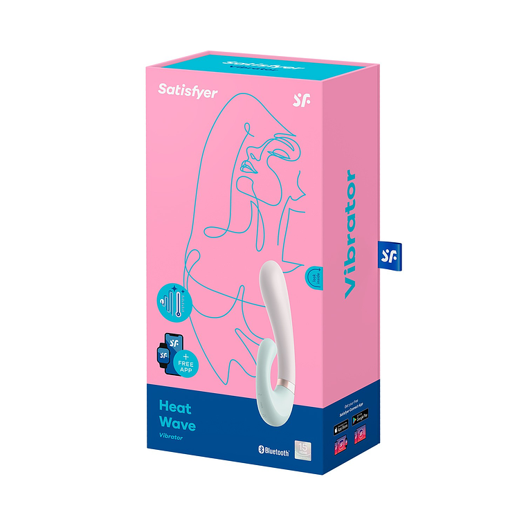 VIBRADOR HEAT WAVE COM APP SATISFYER VERDE 7