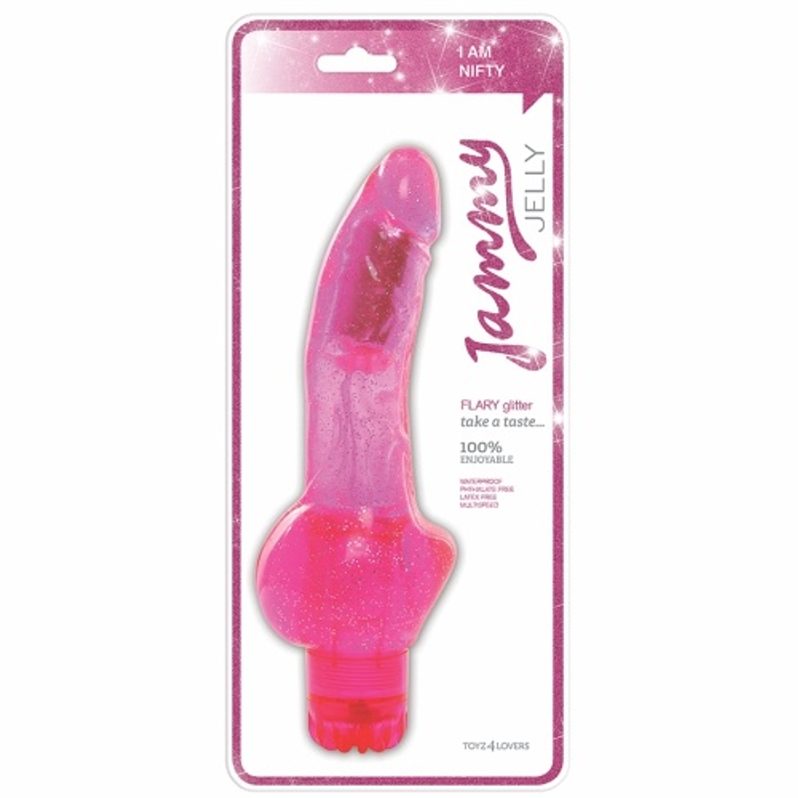 VIBRADOR JAMMY JELLY FLARY GLITTER 2