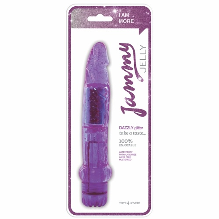 VIBRADOR JAMMY JELLY DAZZLY GLITTER 2