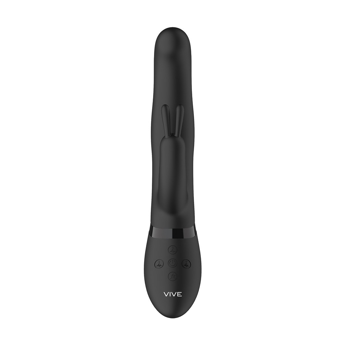 VIBRADOR IZARA ROTATING BEADS RABBIT BLACK VIVE 6