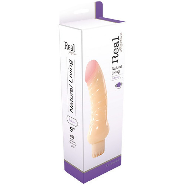 VIBRADOR JELLY REAL RAPTURE VOLCANO 9'' 3