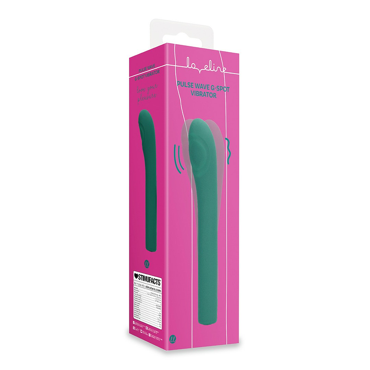 VIBRADOR PARA PONTO G PULSE WAVE GREEN CRYSTAL LOVELINE 2