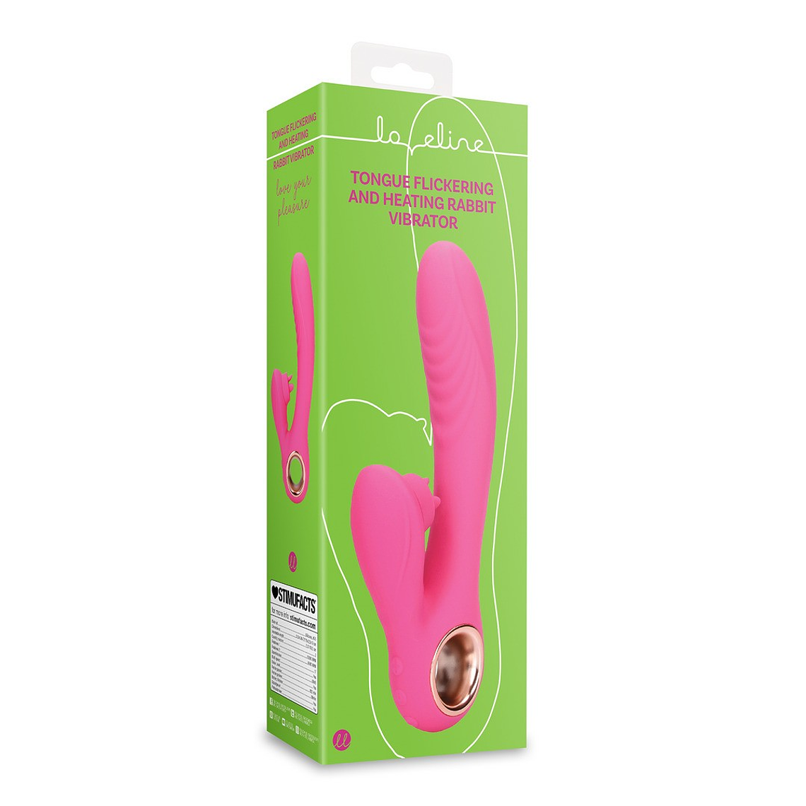 VIBRADOR RABBIT COM LAMBIDA E AQUECIMENTO EXUBERANT PINK LOVELINE 2