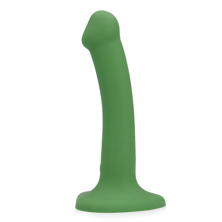 VIBRADOR NON-PHALLIC VIBRATING DILDO PEQUENO FOREST GREEN LOVELINE 4