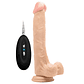 VIBRADOR REALÍSTICO COM TESTÍCULOS REALROCK 10” BRANCO - Miniatura 1
