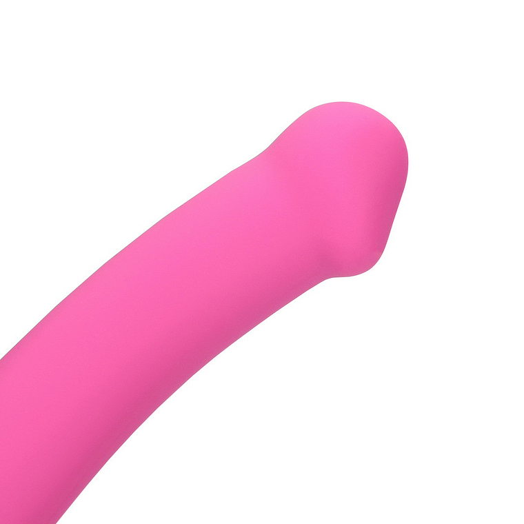 VIBRADOR NON-PHALLIC VIBRATING DILDO MÉDIO POWERFUL PINK LOVELINE 6