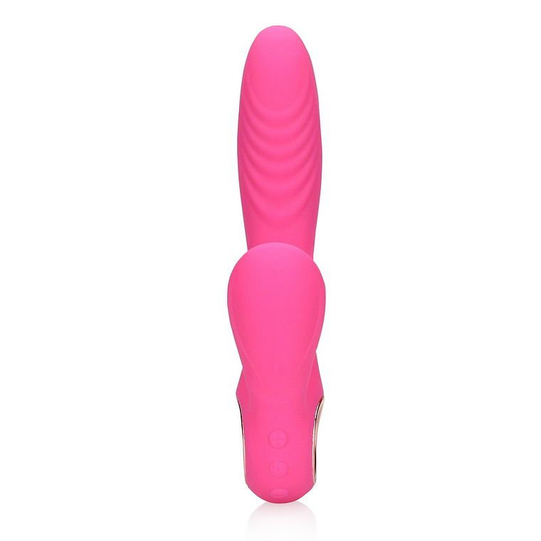 VIBRADOR RABBIT COM LAMBIDA E AQUECIMENTO EXUBERANT PINK LOVELINE 5