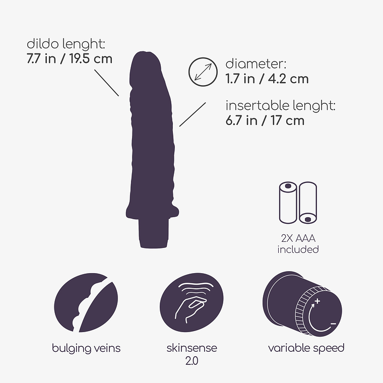 VIBRADOR REALÍSTICO LOVERBOY CRUSHIOUS 7