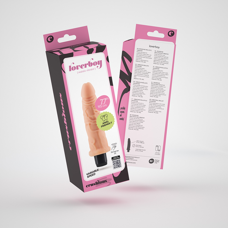 VIBRADOR REALÍSTICO LOVERBOY CRUSHIOUS 9