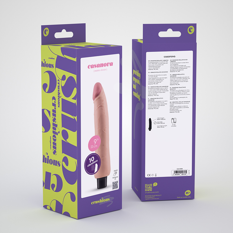 VIBRADOR REALÍSTICO CASANOVA CRUSHIOUS 8