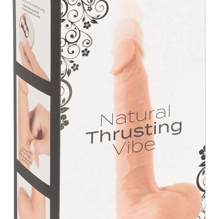 VIBRADOR REALISTA COM VAI-VEM E COMANDO SEM FIOS NATURAL THRUSTING VIBE YOU2TOYS 10