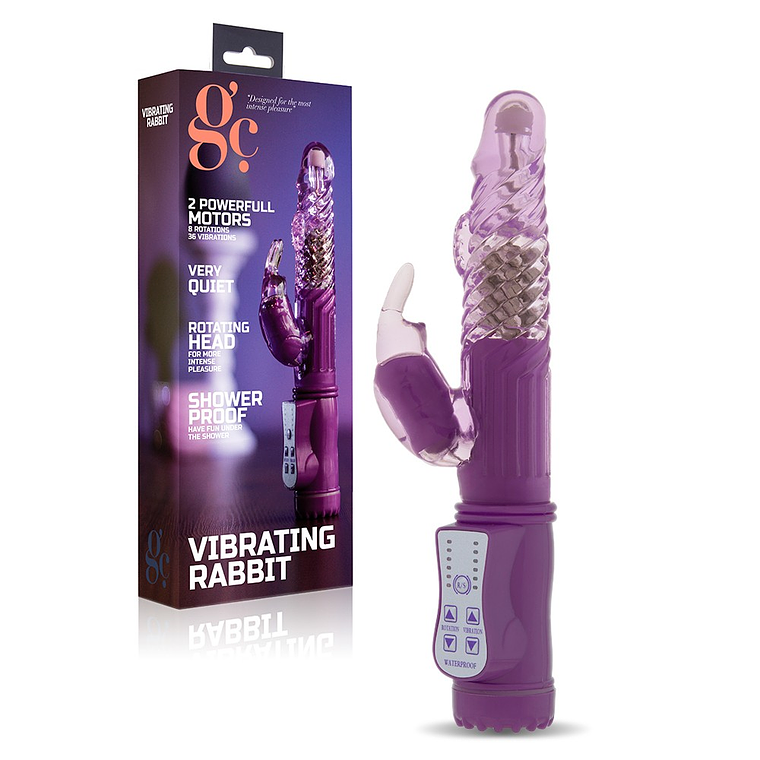 VIBRADOR VIBRATING RABBIT ROXO 2