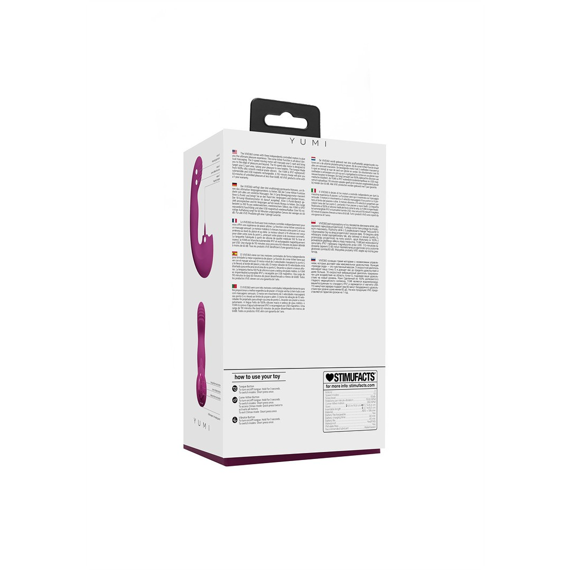 VIBRADOR YUMI FINGER MOTION AND FLICKERING TONGUE ROSA VIVE  3