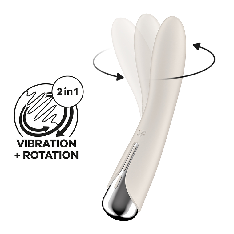 VIBRADOR SPINNING VIBE 1 BEGE SATISFYER 1