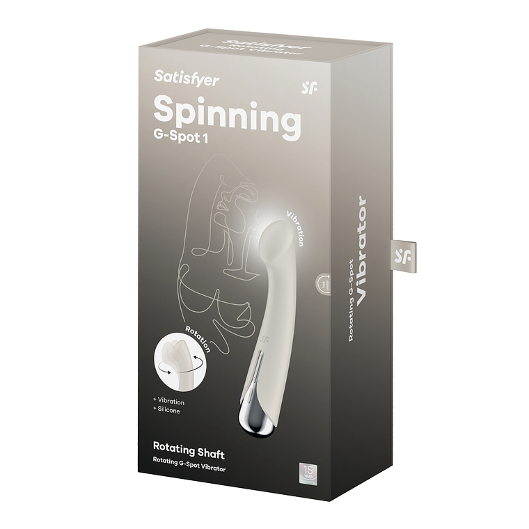 VIBRADOR SPINNING G-SPOT 1 BEGE SATISFYER 2