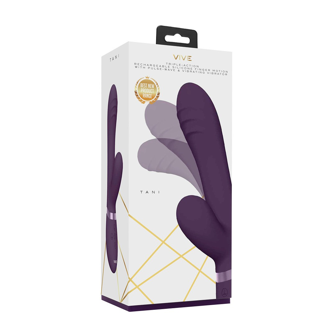VIBRADOR TANI FINGER MOTION WITH PULSE-WAVE ROXO VIVE  2