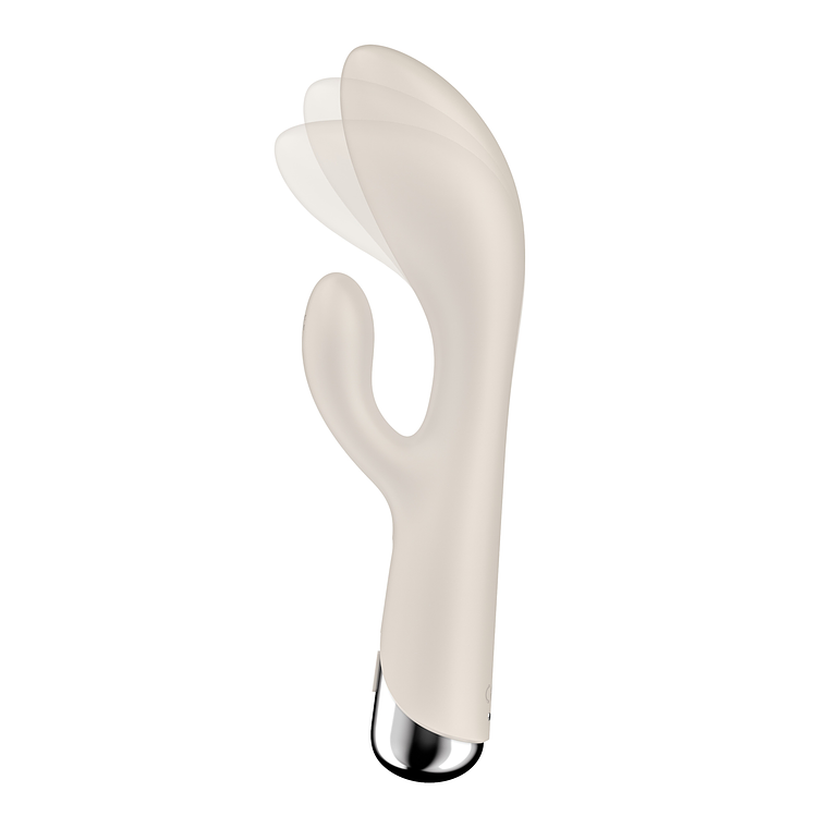 VIBRADOR SPINNING RABBIT 1 BEGE SATISFYER 3