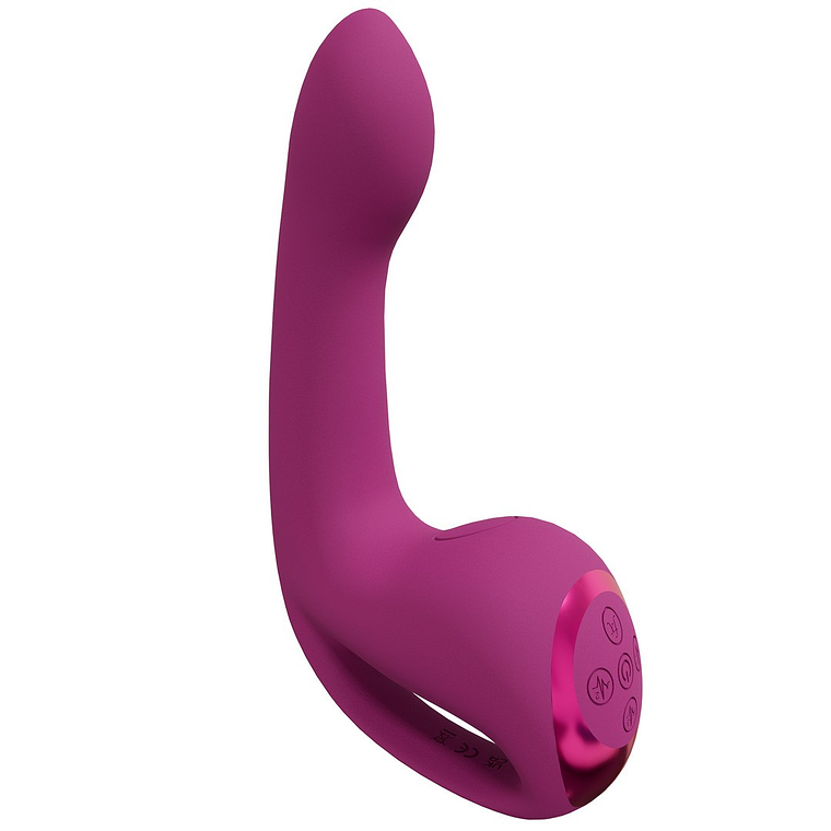 VIBRADOR RIKO COM MOTOR TRIPLO PULSE WAVE STIMULATOR ROSA VIVE 6