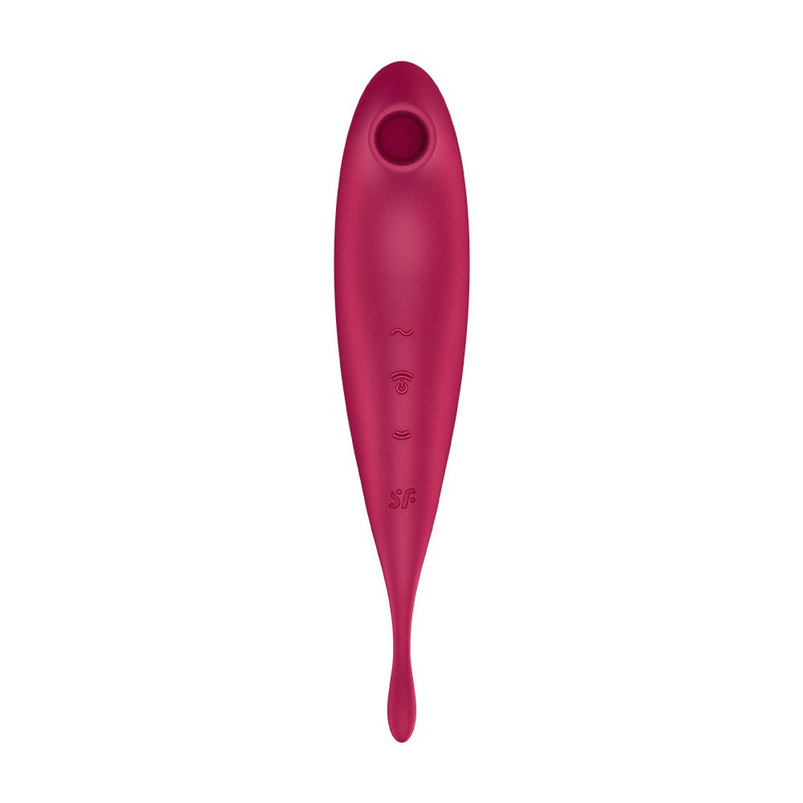VIBRADOR TWIRLING PRO SATISFYER COM APLICAÇÃO CONNECT VERMELHO 3