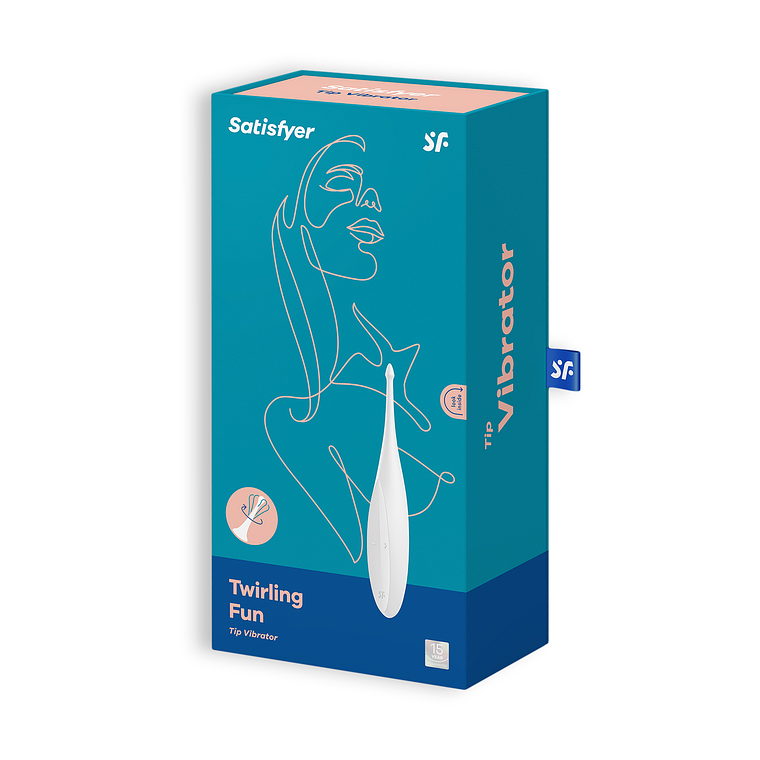 VIBRADOR TWIRLING FUN SATISFYER BRANCO 6