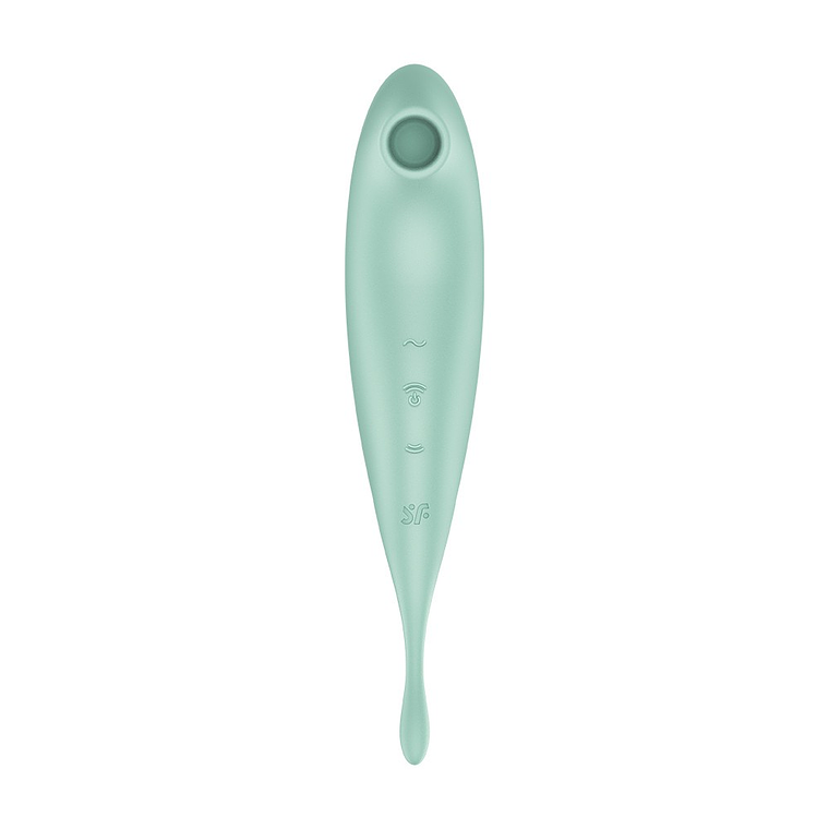VIBRADOR TWIRLING PRO SATISFYER COM APLICAÇÃO CONNECT MENTA 3
