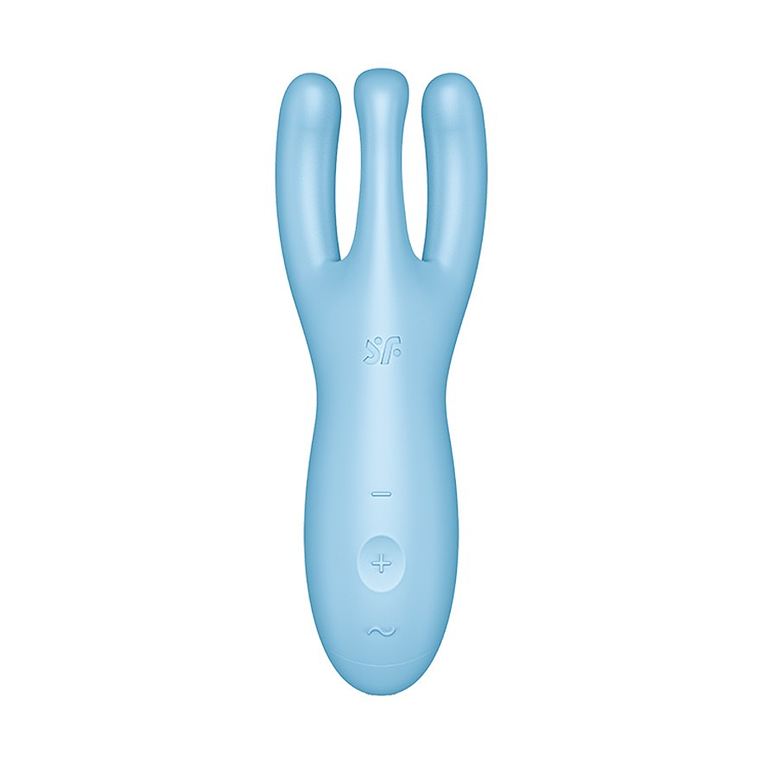VIBRADOR THREESOME 4 COM APP SATISFYER AZUL 4