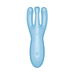 VIBRADOR THREESOME 4 COM APP SATISFYER AZUL - Thumbnail 4
