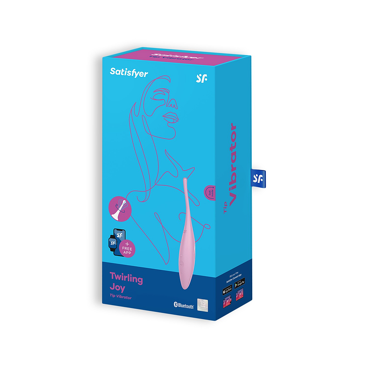 VIBRADOR TWIRLING JOY COM APP SATISFYER ROSA 6