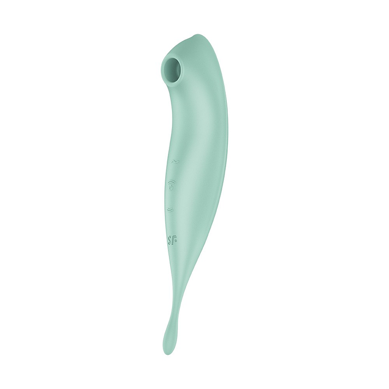 VIBRADOR TWIRLING PRO SATISFYER COM APLICAÇÃO CONNECT MENTA 7