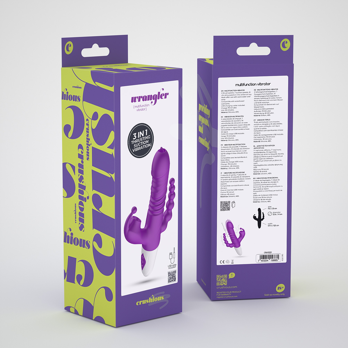 VIBRADOR TUDO EM UM WRANGLER CRUSHIOUS 13