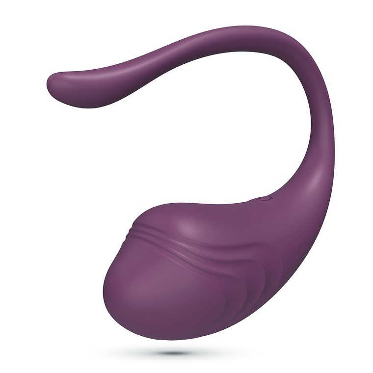 OVO VIBRATÓRIO RECARREGÁVEL COM COMANDO TAMAGO CRUSHIOUS ROXO 2