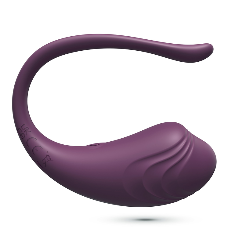 OVO VIBRATÓRIO RECARREGÁVEL COM COMANDO TAMAGO CRUSHIOUS ROXO 4
