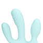 VIBRADOR 3-1 DE SILICONE LIQUIDO BREEZY BLUE LOVELINE - vignette 6