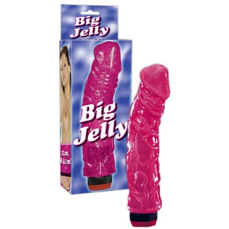 VIBRADOR BIG JELLY ROSA 2