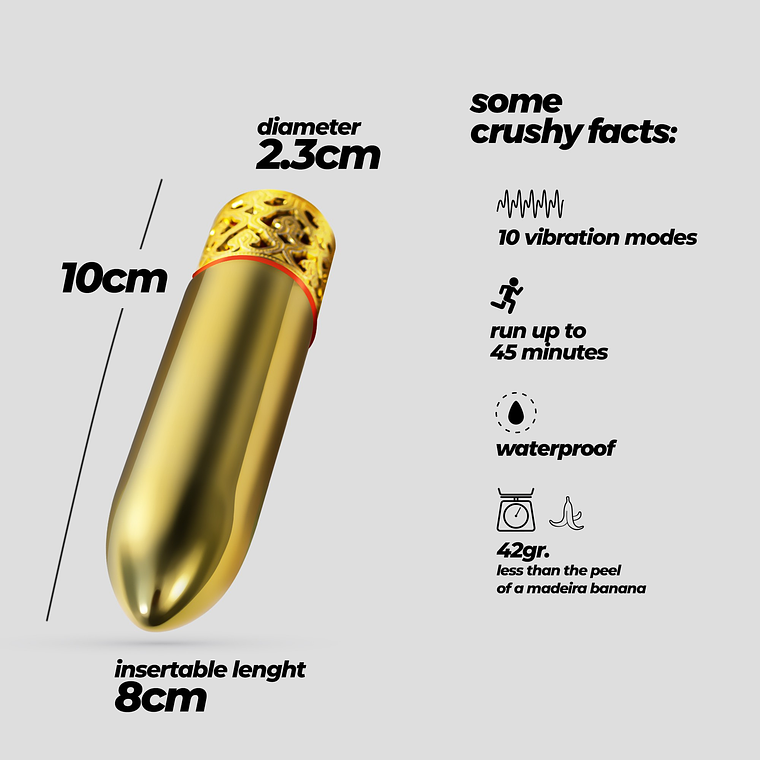 ROMANOV VIBRADOR CLÁSSICO COM MANGA DE SILICONE AMOVÍVEL CRUSHIOUS 7