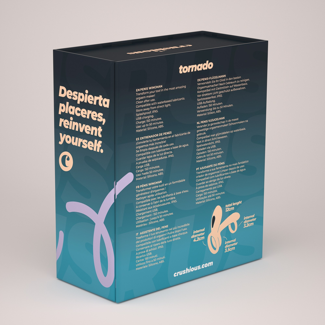 TORNADO ARMADURA PENIANA COM ROTAÇÃO CRUSHIOUS 8