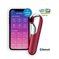 VIBRADOR DUAL LOVE COM APP SATISFYER VERMELHO - Thumbnail 1
