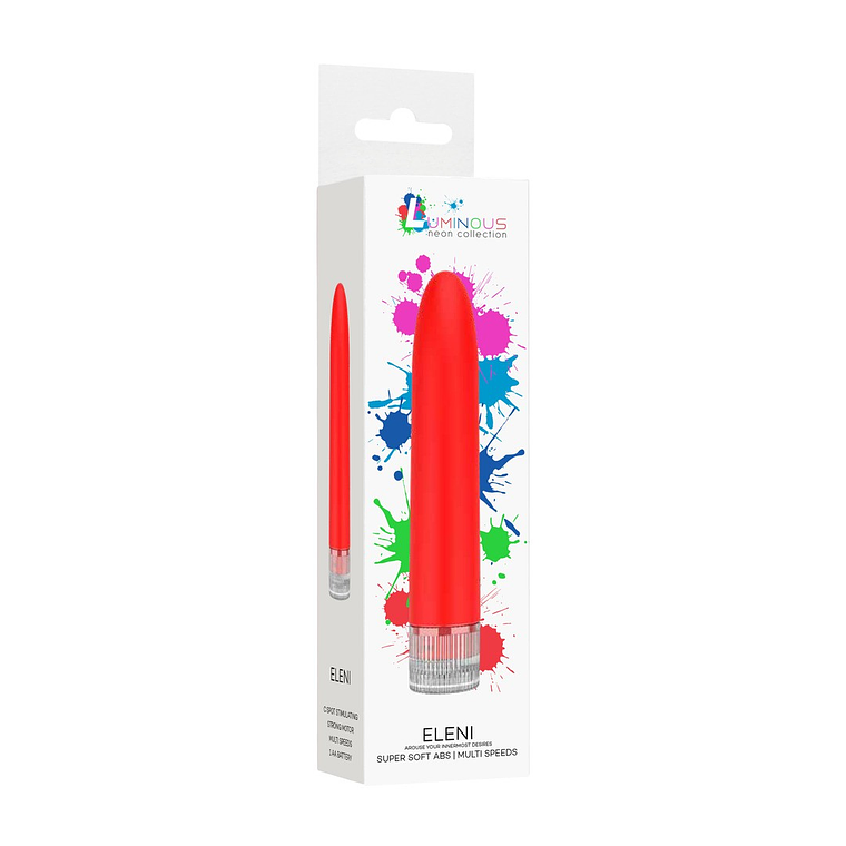 VIBRADOR ELENI LUMINOUS NEON COLLECTION VERMELHO 2