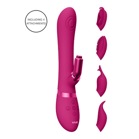 VIBRADOR ETSU PULSE WAVE G-SPOT RABBIT ROSA VIVE