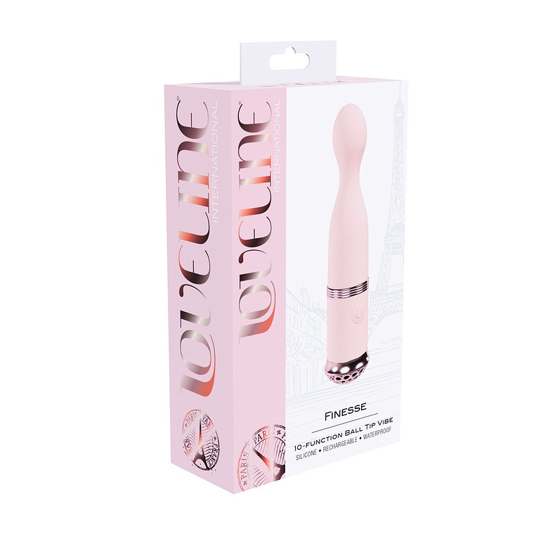 VIBRADOR FINESSE BALL TIP VIBE ROSA LOVELINE  2