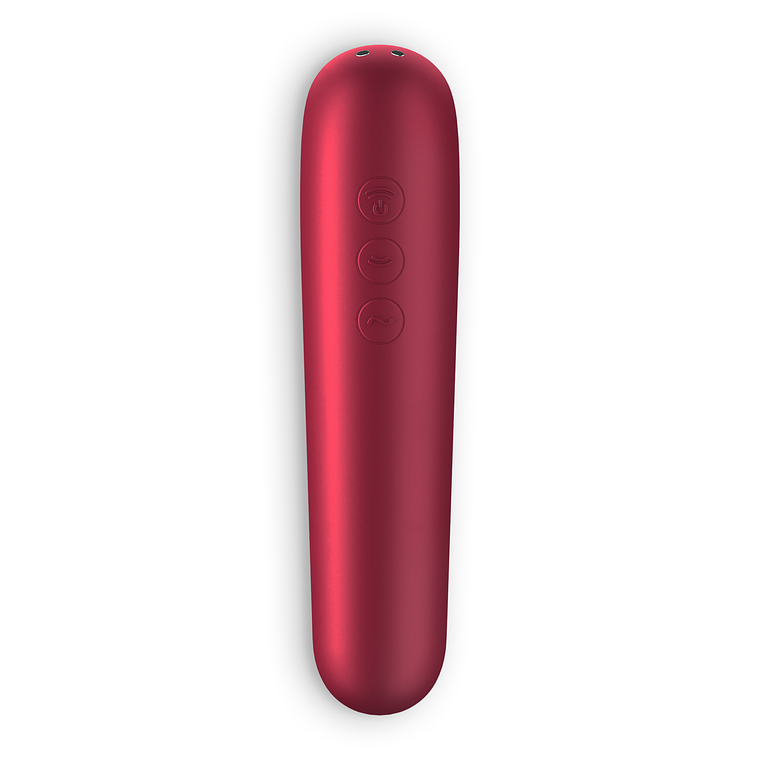 VIBRADOR DUAL LOVE COM APP SATISFYER VERMELHO 5